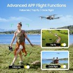 Holy Stone HS440G Drones with Camera for Adults 4k, Under 250g, FPV RC Quadcopter with Brushless Motors, 5GHz Transmission, Auto Return, Follow Me, Waypoints, Foldable Camera Drone for Beginners