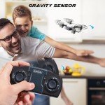 SIMREX X300C Mini Drone with Camera 720P HD FPV, RC Quadcopter Foldable Drone, Drone With Altitude Hold, 3D Flip, Headless Mode, Gravity Control and 2 Batteries, Gifts for Kids, Adults, Beginner
