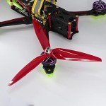 8pcs 3-Blade Props high-Speed Propellers, 7inch 180mm CW CCW for Racing Frame FPV Drone 2206-1500kv Motors,GEMFAN 7040（Yellow and Red）