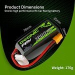 OVONIC 4s Lipo Battery 35C 2200mAh 14.8V Lipo Battery with XT60 Connector for Airplane RC Quadcopter Helicopter FPV Drone