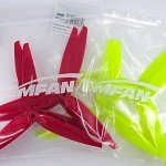 8pcs 3-Blade Props high-Speed Propellers, 7inch 180mm CW CCW for Racing Frame FPV Drone 2206-1500kv Motors,GEMFAN 7040（Yellow and Red）