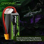 OVONIC 4s Lipo Battery 35C 2200mAh 14.8V Lipo Battery with XT60 Connector for Airplane RC Quadcopter Helicopter FPV Drone