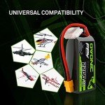 OVONIC 4s Lipo Battery 35C 2200mAh 14.8V Lipo Battery with XT60 Connector for Airplane RC Quadcopter Helicopter FPV Drone