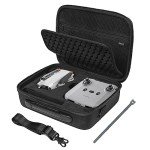 MOSISO Hard Travel Carrying Case Compatible with DJI Mini 3 Pro Drone with RC & RC-N1 Remote Controller and Accessories, Portable Waterproof Protective Storage Case Bag with Shoulder Strap, Black