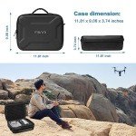 MOSISO Hard Travel Carrying Case Compatible with DJI Mini 3 Pro Drone with RC & RC-N1 Remote Controller and Accessories, Portable Waterproof Protective Storage Case Bag with Shoulder Strap, Black