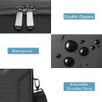 MOSISO Hard Travel Carrying Case Compatible with DJI Mini 3 Pro Drone with RC & RC-N1 Remote Controller and Accessories, Portable Waterproof Protective Storage Case Bag with Shoulder Strap, Black