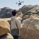 MOSISO Hard Travel Carrying Case Compatible with DJI Mini 3 Pro Drone with RC & RC-N1 Remote Controller and Accessories, Portable Waterproof Protective Storage Case Bag with Shoulder Strap, Black