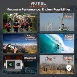 Autel Robotics EVO II Dual 640T V3, 640x512 Thermal Imaging Drone, Remote ID Supported, 0.8'' CMOS&50MP 8K RYYB Sensor,10+ Temp Measurement, D-RI Ranges, Thermal Analysis Tool, for Search&Rescue/Power Inspection/Public Safety/Hunting