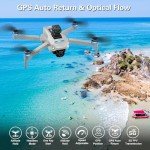 Drone with 4K UHD Camera for Adults,GPS RC Drone Brushless Motor,Upgraded Tablet Screen,2 Axis Gimbal EIS, Smart FPV Foldable Quadcopter for Beginners, Auto Return, Follow Me, Waypoints, 60 Mins Flight Time,Gift Drone, with Obstacle Avoidance