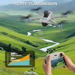 Drone with 4K UHD Camera for Adults,GPS RC Drone Brushless Motor,Upgraded Tablet Screen,2 Axis Gimbal EIS, Smart FPV Foldable Quadcopter for Beginners, Auto Return, Follow Me, Waypoints, 60 Mins Flight Time,Gift Drone, with Obstacle Avoidance