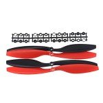 SoloGood 1045 (10x4.5) Propellers. 16 Pieces(8CW, 8CCW) Red & Black 10 inch FPV Props for F450 F550 S550 S500 FPV Quadcopter Multirotor