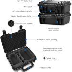 Lekufee Portable Travel Waterproof Hard Case for DJI Mini 4K/2 SE/2 and Other Accessories(CASE ONLY)