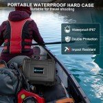 Lekufee Portable Travel Waterproof Hard Case for DJI Mini 4K/2 SE/2 and Other Accessories(CASE ONLY)