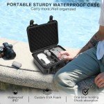 Lekufee Portable Travel Waterproof Hard Case for DJI Mini 4K/2 SE/2 and Other Accessories(CASE ONLY)