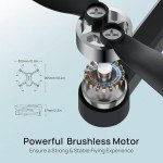 Ameta Drones with Camera for Adults 4k UHD, S20 Lite Brushless Motor FPV Foldable RC Drones for Adults Kids Beginners with 36 Mins Long Flight, Altitude Hold, Headless Mode, Circle Fly, 360° Flips, Cool Toys Gifts for Men Boys(Under 249G)