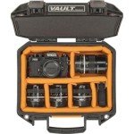Pelican Vault - V100 Multi-Purpose Hard Case with Padded Dividers for Camera, Drone, Equipment, Electronics, and Gear (Black)