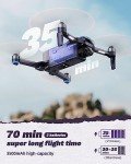 Veeniix V11 Drones with Camera for Adults 4K, 70Min Long Flight Time, Gimbal & EIS 4K/30FPS Professional Drone, 3KM Long Range, GPS Auto Return, Easy App-Controlled, Integrated FAA Remote ID