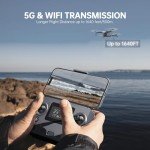 Drone with Camera 4K for Adults Beginners, Drone with GPS, Brushless Motor, Auto Return, Follow Me, Tap Fly, Circle Fly,One Key Start, 45 Mins Long Flight, Under 249g