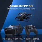BETAFPV Aquila16 FPV Drone Kit with Altitude Hold, 8Mins Flight, for FPV Beginner to Fly Indoor Outdoor Longer, 3 Flight&Speed Modes, DVR Recording, Simulator Supported, 1S RTF Kit with ELRS 3.0