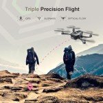 TENSSENX Foldable GPS Drone with 4K UHD Camera for Adults Beginner, TSRC Q8 FPV RC Quadcopter with Brushless Motor, 5G WiFi Transmission, Follow Me, Optical Flow, Smart Return Home, 90 Min Long Flight