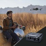 Lykus PVC1 Waterproof Hard Case with Padded Dividers for Cameras, Lenses, Dual DJI Mavic/Air/Mini drones