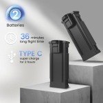 Brushless Motor Drone,90° Adjustable 4K FPV,APP control,40min Flight Time,Indoor Obstacle Avoidance,Optical Flow Positioning,Gesture Photography,360° Flip,Eyond-Range Loss Alert, Toys Gifts for Men Boys