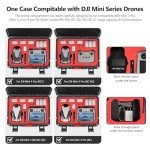 STARTRC Mini 4 Pro Case Waterproof Hard Carrying Case for DJI Mini 3 Pro/Mini 3 Accessories,Travel Case for DJI Mini 4 Pro Fly More Combo (RC2/RC/N1/N2 Controller)