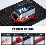 Zeee 3S Lipo Battery 2200mAh 11.1V 50C Shorty Pack Battery with Deans Plug for RC Car Truck Vehicles RC Boat RC Drone Airplane Quadcopter Helicopter FPV RC Hobby Models (2 Pack)