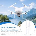 for DJI Phantom 3 Propellers,8Pcs/Set CW CCW Self Locking Propeller Quadcopter Blade 9450 Low Noise Propellers Replacement Part for 1/2/3/3PRO Standard Drone Blades,Drone Accessories