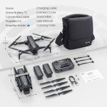 Holy Stone HS600D Drone with 8K Camera for Adults, 3 Axis Gimbal, 4K/30fps Video, 80 Min Flight Time with 2 Batteries, 20000ft FPV Transmission Professional Drone, Auto Return, Beginner Mode, gift