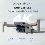 Specta Mini GPS Drone with 4K UHD Camera, Under 249g, 3 Aixs Gimbal with 10KM FPV Transmission, 4K/30fps Video, 31-Min Flight, Auto Return, Lightweight and Foldable Drone for Adults Beginners