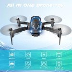 Mini Drone with Camera, Drones for Beginners Adults, Boys Gifts, 1080P HD Foldable Drone with Gravity Control, Gestures Selfie, Altitude Hold, One Key Start, 3D Flips, 2 Batteries, Toy for Boys Girls