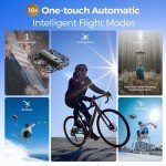 HOVERAir X1 PROMAX 8K Action Flying Camera, Foldable Drone with Camera with 42 KM/H Follow Speed, 10+ Fully Automatic Flight Modes, Fly Anywhere with OmniTerrain, SmoothCapture 2.0(Cycling Combo)
