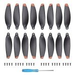 16Pcs Mini 2 Propellers Replacement Low-Noise and Quick-Release Blades Props Compatible with DJI Mini 2 / Mini SE/Mini 2 SE/Mini 4K Drone, Orange