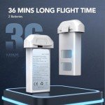 TOMZON P5G GPS Drones with Camera for Adults 4K, Under 249g, FPV Camera Drone with 5G WiFi Transmission for Beginner, Auto Return Home, Follow Me, Custom Flight, 36 Mins Fly Time, CarryBag, White