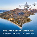 TOMZON P5G GPS Drones with Camera for Adults 4K, Under 249g, FPV Camera Drone with 5G WiFi Transmission for Beginner, Auto Return Home, Follow Me, Custom Flight, 36 Mins Fly Time, CarryBag, White