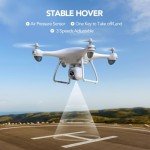 TOMZON P5G GPS Drones with Camera for Adults 4K, Under 249g, FPV Camera Drone with 5G WiFi Transmission for Beginner, Auto Return Home, Follow Me, Custom Flight, 36 Mins Fly Time, CarryBag, White