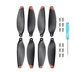 (24 Pcs) Mavic Mini 2/Mini 2 SE/Mini SE/Mini 4K Propellers Compatible with DJI Mini 2/Mini SE/Mini 2 SE/Mini 4K Drone Replacement Low-Noise and Quick-Release Blades Props Accessories (Orange)