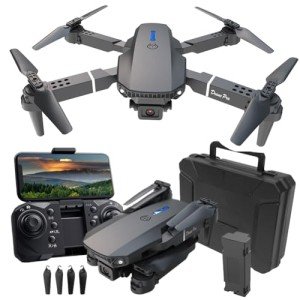 Drone With One Camera-3D Flips,Altitude Holdm,Beginners Mini Drone for Adults 1 Battery E88