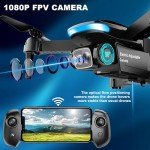 Oddire Mini Drone with Camera - Drones for Kids Adults, 1080P HD Foldable Drone with Stable Hover, Auto-Follow, Trajectory Flight, Gravity Control, 90° Adjustable Lens, One Key Take Off/Land, 3D Flip