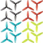 16pcs 3-Blade Props high-Speed Propellers Popo, 4inch 100mm CW CCW for Racing Frame FPV Drone 1406 2205 1806 Brushless Motors,GEMFAN 4032（Blue,Red,Black,Yellow）