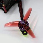 16pcs 3-Blade Props high-Speed Propellers Popo, 4inch 100mm CW CCW for Racing Frame FPV Drone 1406 2205 1806 Brushless Motors,GEMFAN 4032（Blue,Red,Black,Yellow）