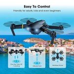 MOCVOO Drones with Camera for Adults, Foldable RC Quadcopter, Helicopter Toys, 1080P FPV Video Drone for Beginners, 2 Batteries, Carrying Case, One Key Start, Altitude Hold,Headless Mode,3D Flips