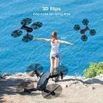 MOCVOO Drones with Camera for Adults, Foldable RC Quadcopter, Helicopter Toys, 1080P FPV Video Drone for Beginners, 2 Batteries, Carrying Case, One Key Start, Altitude Hold,Headless Mode,3D Flips