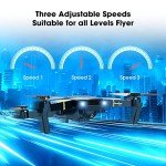 MOCVOO Drones with Camera for Adults, Foldable RC Quadcopter, Helicopter Toys, 1080P FPV Video Drone for Beginners, 2 Batteries, Carrying Case, One Key Start, Altitude Hold,Headless Mode,3D Flips