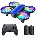 TOMZON A23 Mini Drone for Kids and Beginners, RC Toy Drone with Throw to Go, Easy to Learn, Auto-rotation, 3D Flips, Circle Fly, Headless Mode, 2 Batteries, Gift for Boys and Girls, Blue