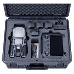 Lykus Titan M350 Waterproof Hard Case for DJI Mavic 3 Pro/Classic, RC Pro and DJI RC Simultaneously, Support RC Lanyard [CASE ONLY] Black