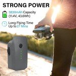Satonaka Mavic Pro Battery, FB1-3830mAh-11.4V Intelligent Flight Replacement Batteries for DJI Mavic 1 Pro, Platinum, White（Not for Mavic 2 Pro Drone）
