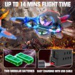 BEZGAR Drones for Kids | 2.4GHZ RC Plane, Spider Toys for Boys, Remote Control Spider, 6-axis Gyro Remote Control Airplane, RC Helicopter, 360° Flip Fighter Jet Toy, Toys for ages 8-13