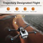 Drones with 4k Ultra-wide Camera,Real-time Vision Screen Handle,Foldable WiFi FPV Drone,RC Quadcopter with Brushless Motor,2 Batteries